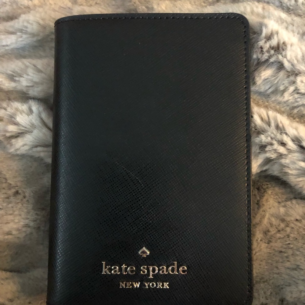 **never used*** Kate Spade Black Staci Passport Holder